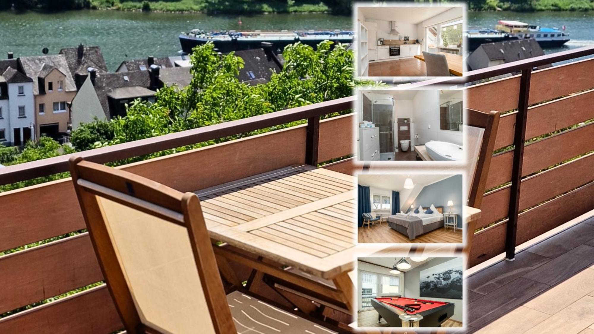 Riesling Appartement For 2 - 4 People - Billiards - Balcony With Mosel View - Parking - Wine Barrel Bar - Fully Equipped Kitchen - Netflix - Waiputv - 3 Km From Cochem Klotten Esterno foto